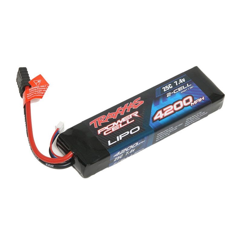 TRAXXAS – 2S 7.4V 4200mAh 25C Power Cell LiPo Battery Pack