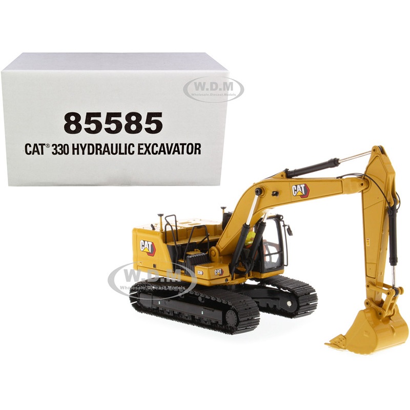 Cat Caterpillar 330 Hydraulic Excavator Next Generation with Operator High Line Series 1/50 Diecast Model by Diecast Masters