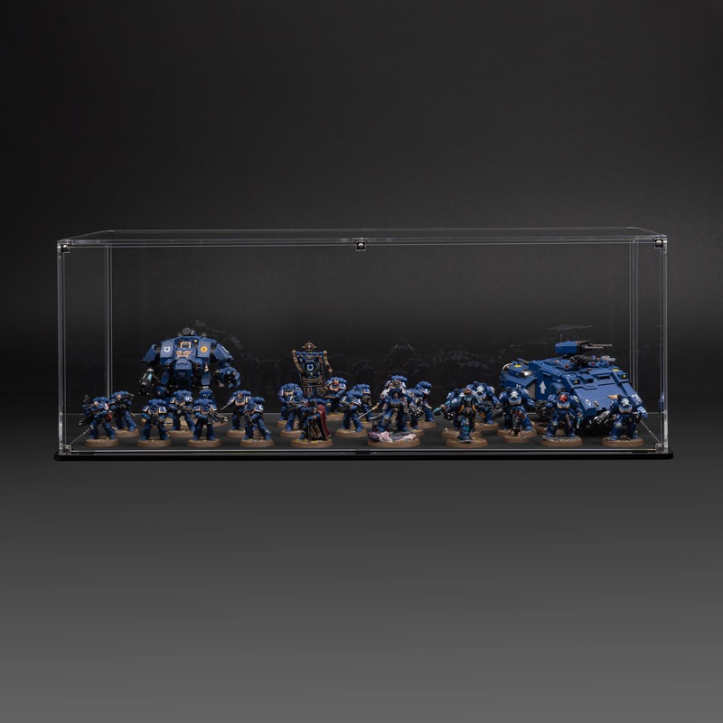 Display Case for Warhammer Army with Clear Background