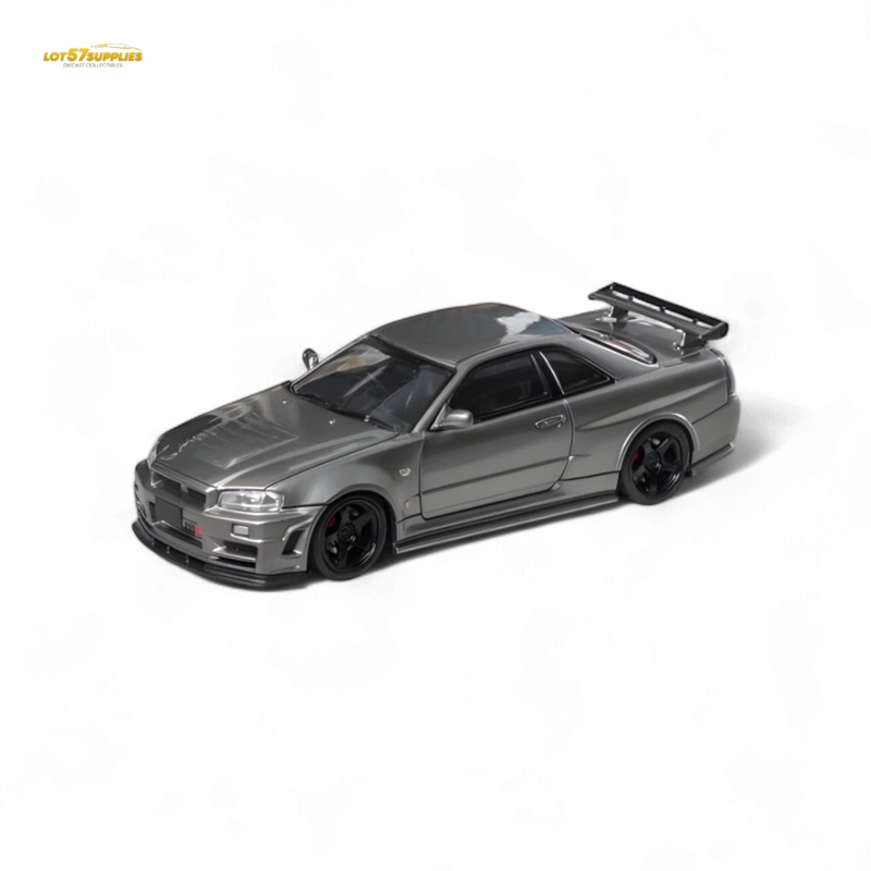 (Pre-Order) Fuji Skyline R34 GT-R Nismo Z-Tune – Gun Grey 1:64