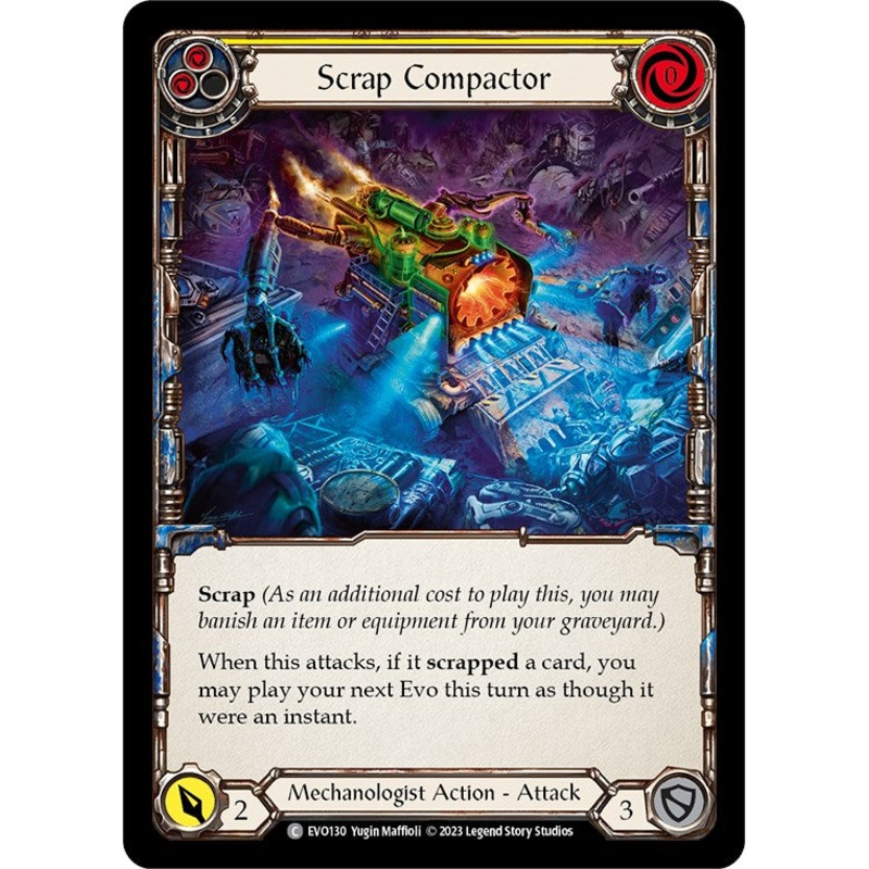 Scrap Compactor (Yellow) [EVO130] (Bright Lights)  Rainbow Foil
