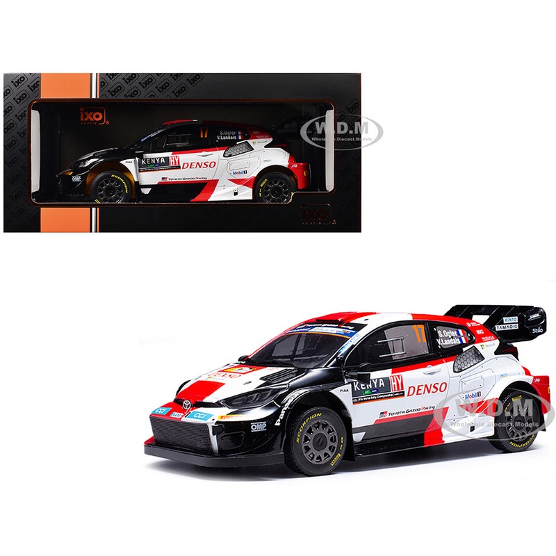 Toyota GR Yaris Rally1 Hybrid #17 Sebastien Ogier – Vincent Landais Winner Safari Rally (2023) 1/18 Diecast Model Car by IXO Models