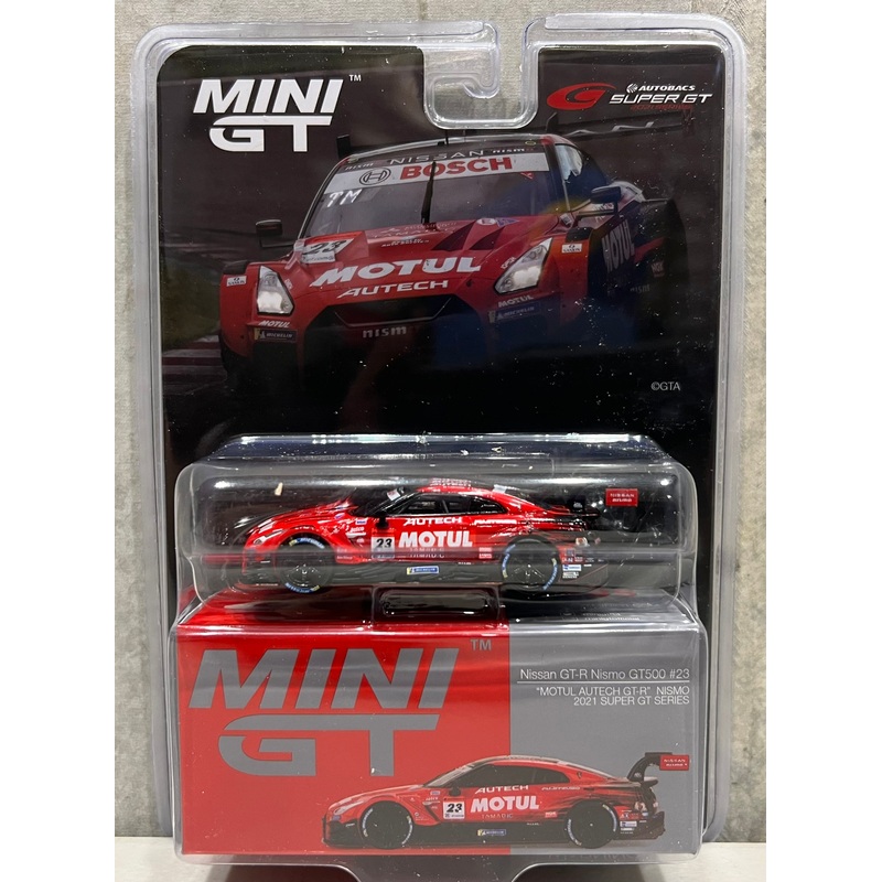 Nissan GT-R Nismo GT500 #23 NISMO 2021 SUPER GT Series – Japan Exclusive – 1:64 Scale Diecast Model – Mini GT