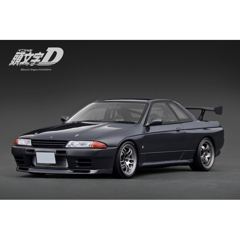 *PREORDER* Ignition Model 1:18 INITIAL D Nissan Skyline GT-R V-SpecII (BNR32) in Gun Gray Metallic
