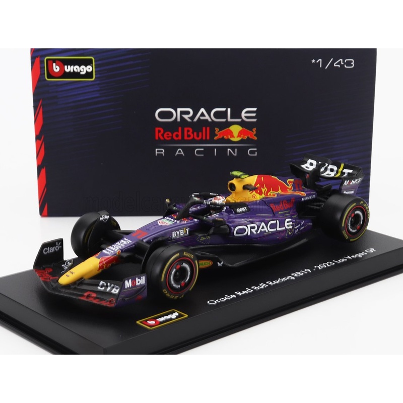 RED BULL | F1  RB19 TEAM ORACLE RED BULL RACING N 11 3rd LAS VEGAS USA GP 2023 SERGIO PEREZ – WITH PILOT AND SHOWCASE