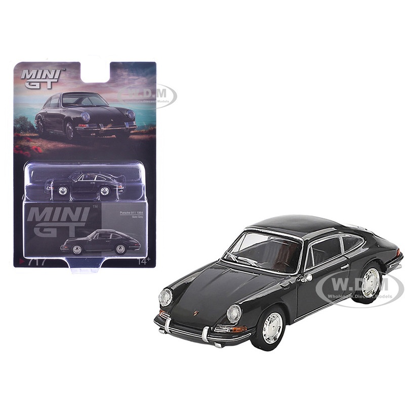 1964 Porsche 911 Slate Gray Limited Edition 1/64 Diecast Model Car by Mini GT