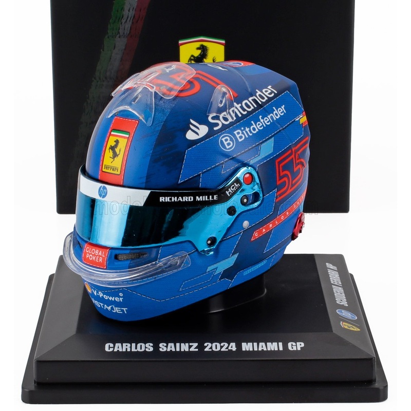 BELL HELMET | CASCO HELMET F1 CARLOS SAINZ TEAM FERRARI HP N 55 MIAMI GP 2024