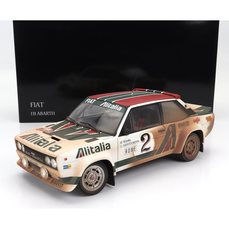 FIAT – 131 ABARTH ALITALIA (dirty and night version) N 2 4th RALLY MONTECARLO 1978 WALTER ROHRL – CHRISTIAN GEISTDORFER – WHITE GREEN RED