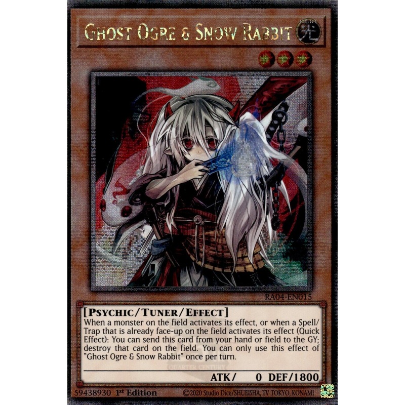 Ghost Ogre & Snow Rabbit [RA04-EN015] Quarter Century Secret Rare