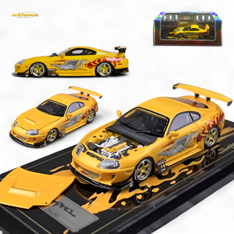 YM Model Toyota Supra JZA80 Paul Walker Need For Speed Tribute 299 Pcs V2 1:64