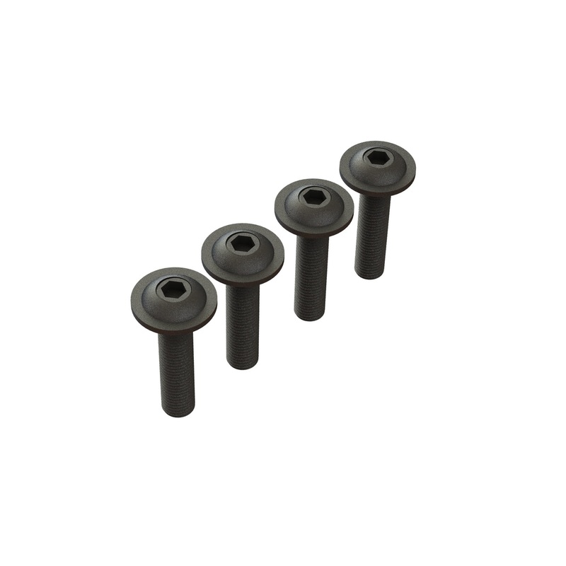 Button Head Flanged M4x18mm Screws
