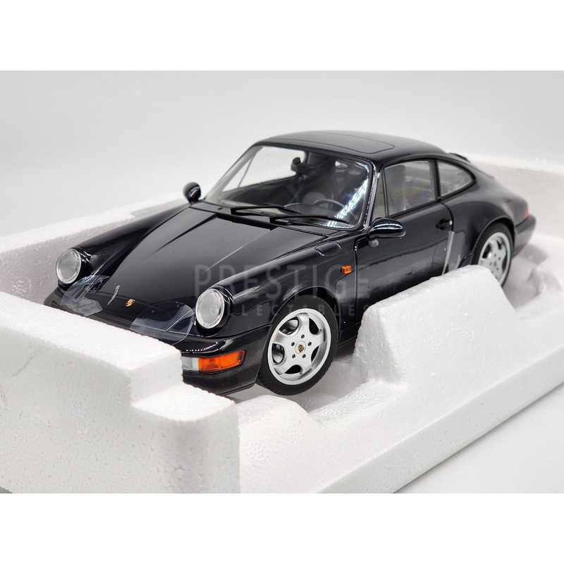Norev 1990 Porsche 911 (964) Carrera 4 Coupe Dark Blue Metallic OPENS 1:18 – New