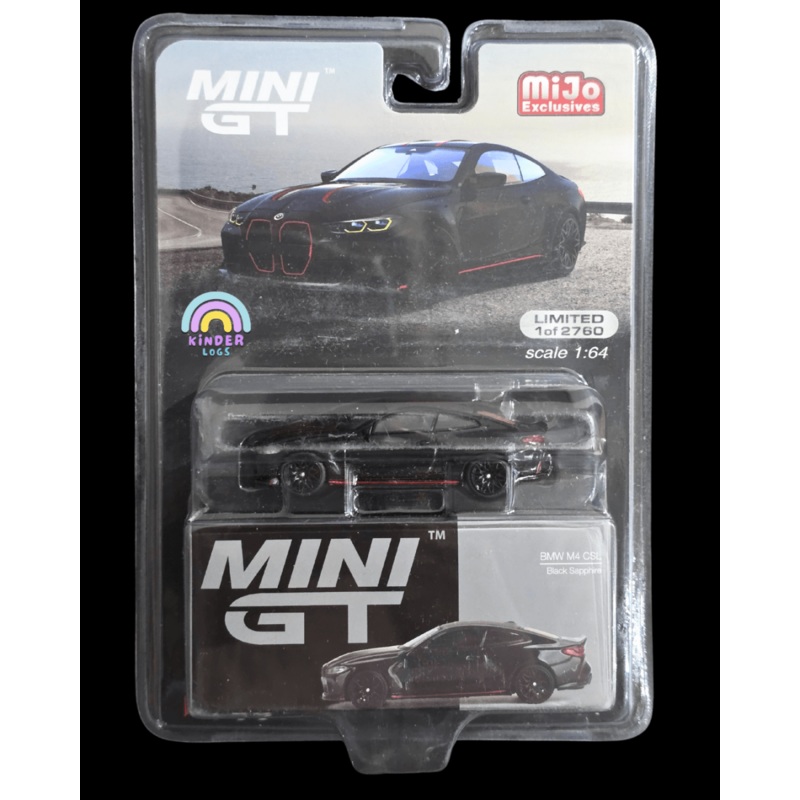 Mini GT BMW M4 CSL – Black Sapphire – Mijo Exclusives