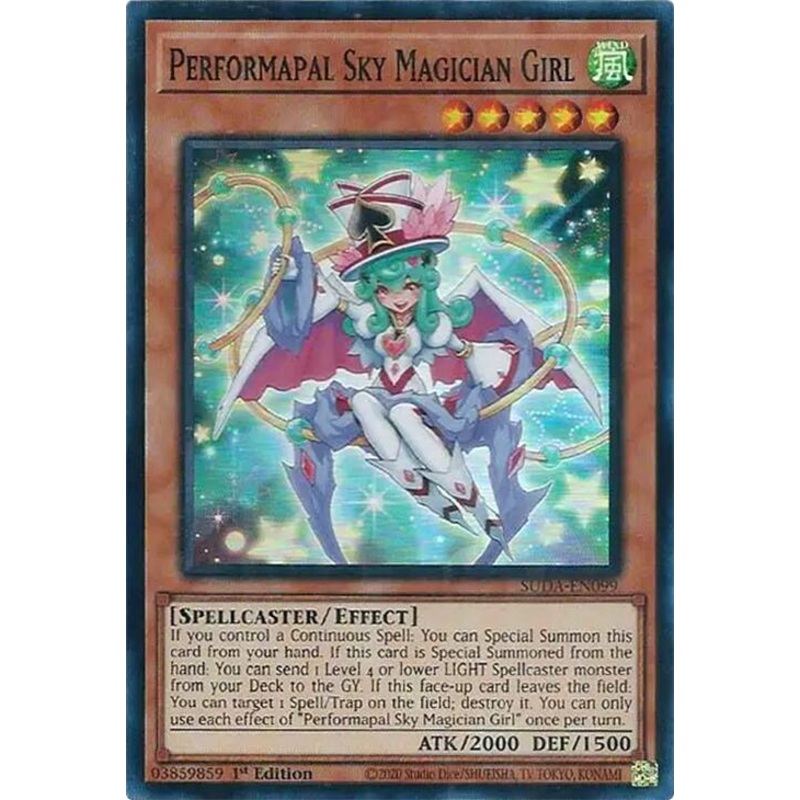Performapal Sky Magician Girl [SUDA-EN099] Super Rare