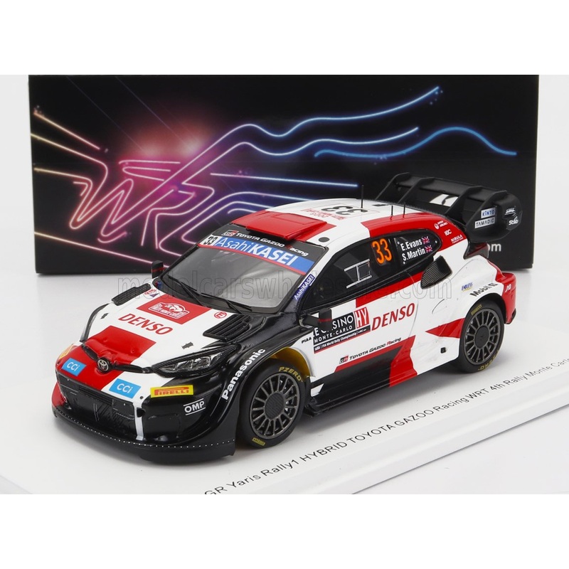 TOYOTA | YARIS GR HYBRID RALLY1 TEAM TOYOTA GAZOO RACING WRT N 33 4th RALLY MONTECARLO 2023 E.EVANS – S.MARTIN
