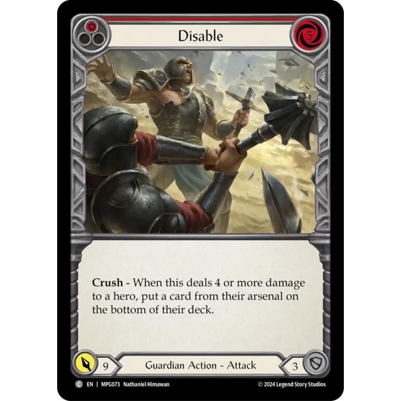 Disable (Red) [MPG073] (Mastery Pack Guardian)