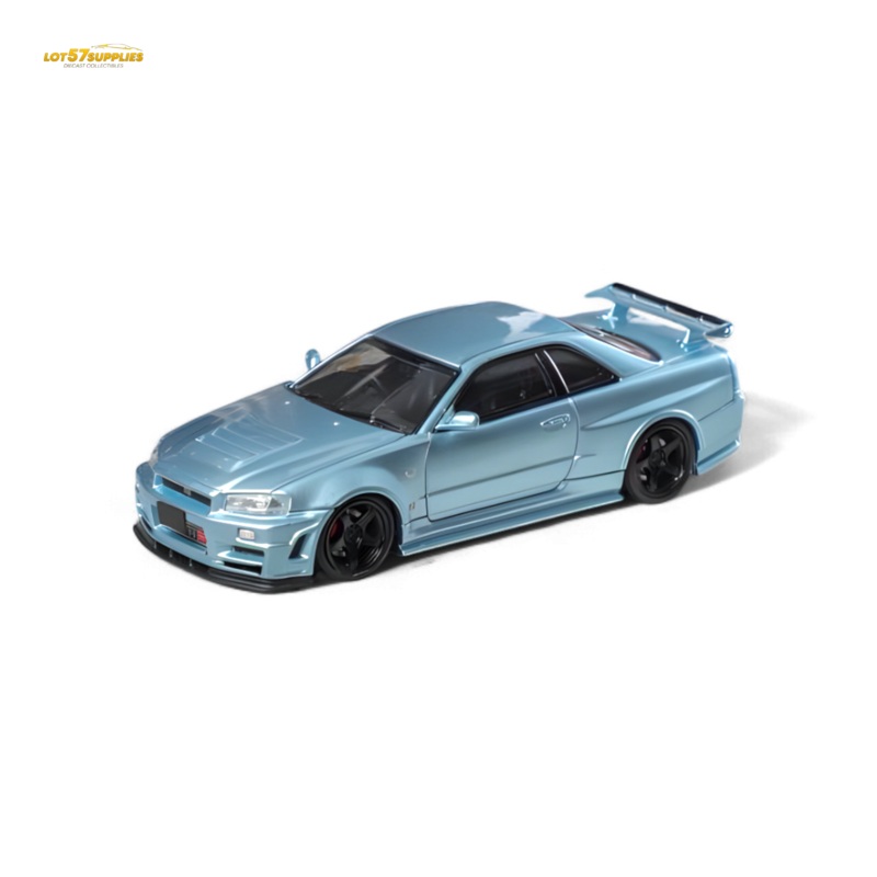 (Pre-Order) Fuji Skyline R34 GT-R Nismo Z-Tune – Ice Blue 1:64