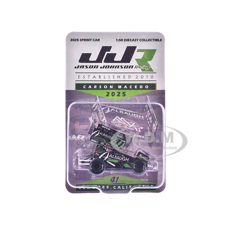 Winged Sprint Car #41 Carson Macedo Albaugh Jason Johnson Racing (2025) 1/50 Diecast Model Car by ACME