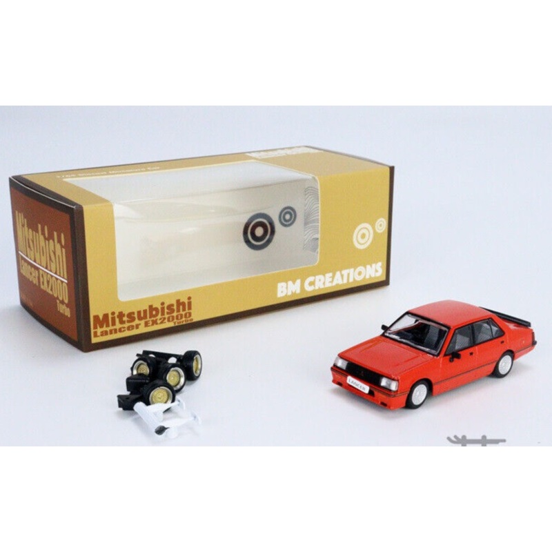 BM Creations 1:64 Mitsubishi Lancer EX2000 Turbo RED (RHD) (Diecast Car)