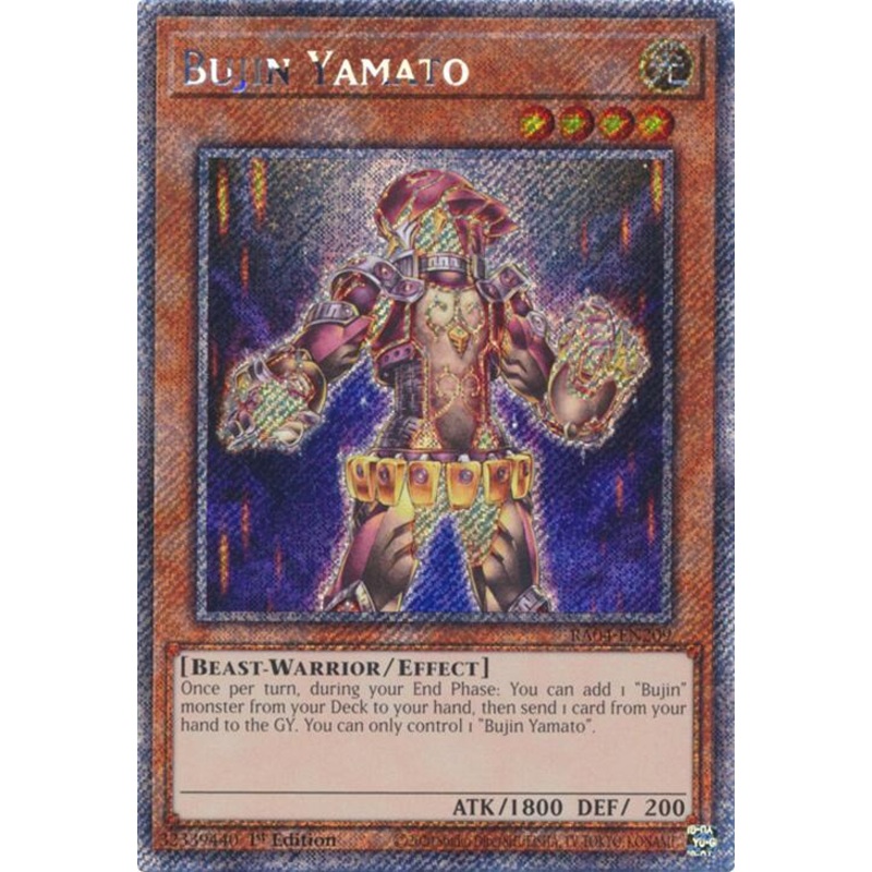 Bujin Yamato [RA04-EN209] Platinum Secret Rare
