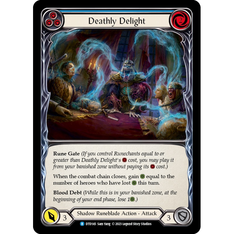 Deathly Delight (Blue) [DTD145] (Dusk Till Dawn)  Rainbow Foil