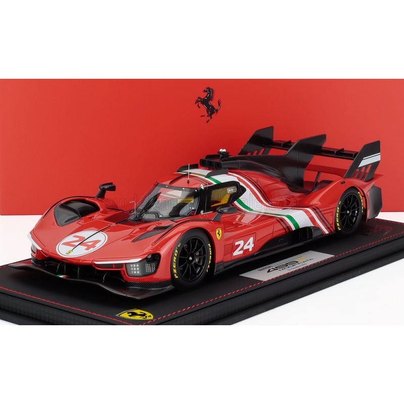 FERRARI | 499P 3.0L TURBO V6 N 24 MODIFICATA LAUNCH VERSION 2023 – CON VETRINA – WITH SHOWCASE