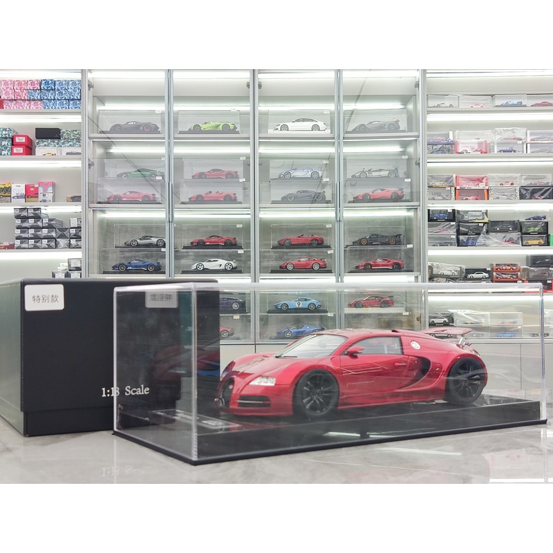 UU 1/18 Bugatti Veyron Electroplated Red Resin Car Model JS-UU003