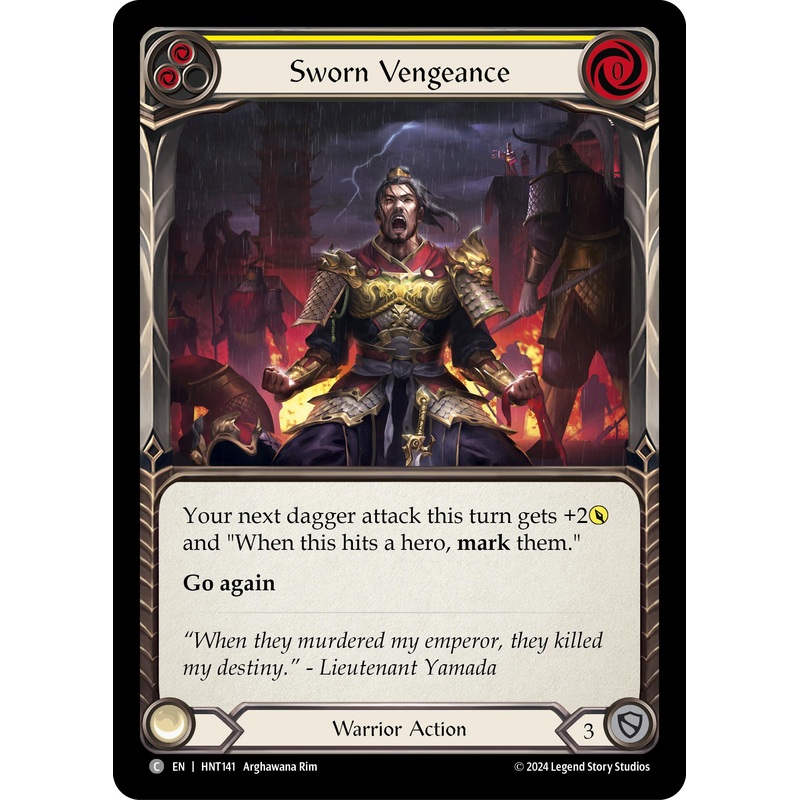 Sworn Vengeance (Yellow) [HNT141] (The Hunted)