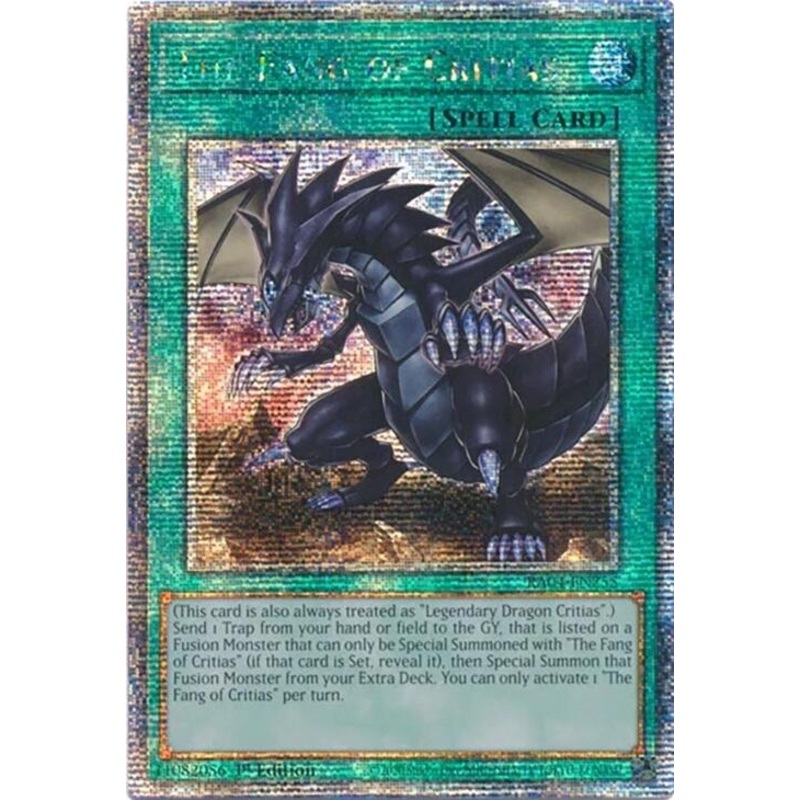 The Fang of Critias [RA04-EN255] Quarter Century Secret Rare
