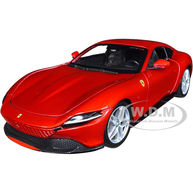 Ferrari Roma Red Metallic Race + Play Series 1/24 Diecast Model Car by Bburago