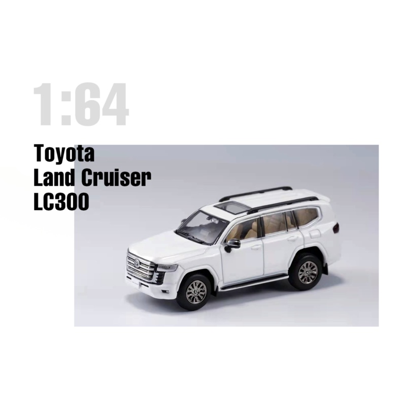 G.C.D 1/64 TOYOTA LAND CRUISER LC300 WHITE #153 (RHD)