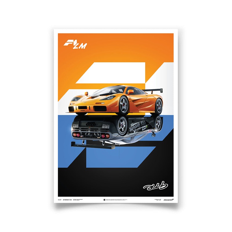 McLaren F1 LM / GTR – Street/Track 180 Degree Print