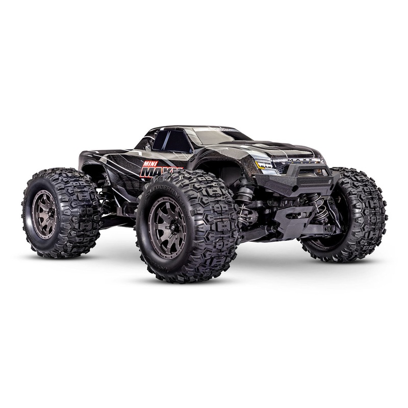 Traxxas Mini Maxx 2S Brushless Electric RC Monster Truck (Black) – 1:10 Scale