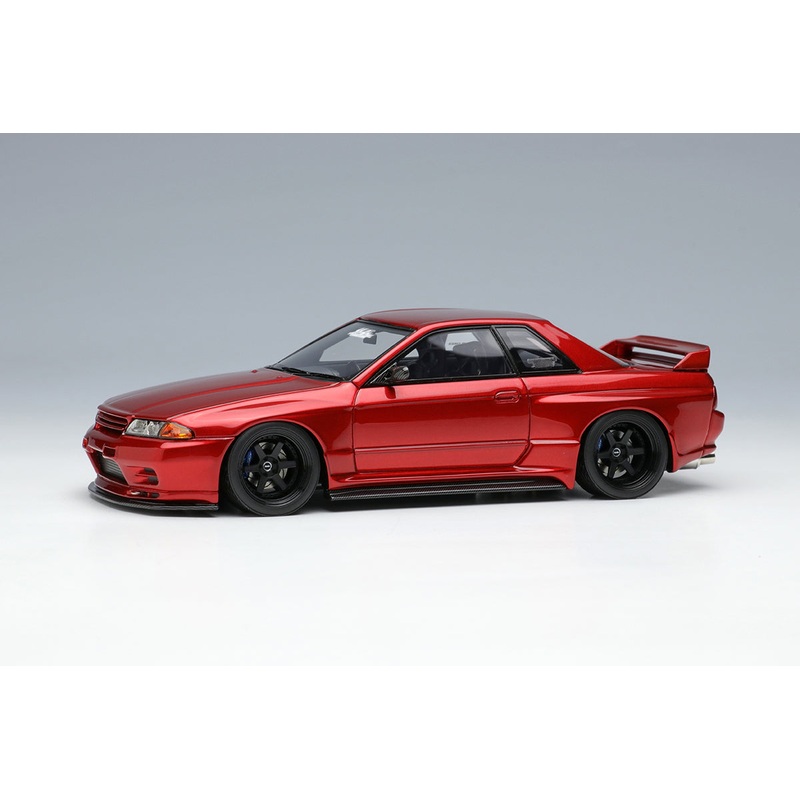 *PREORDER* Make Up Co., Ltd / Eidolon 1:43 Nissan Skyline GT-R (BNR32) Garage Active Skyline GT-R Widebody (RC-VI Wheel) in Candy Red
