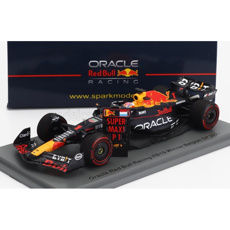 RED BULL | F1  RB19 TEAM ORACLE RED BULL RACING N 1 WORLD CHAMPION WINNER BELGIUM GP 2023 MAX VERSTAPPEN | MATT BLUE