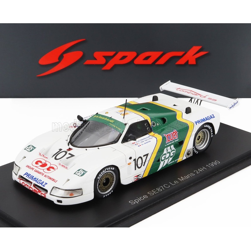 SPICE | SE87C 3.3L V8 TEAM P.A.LOMBARDI N 107 24h LE MANS 1990 PIERRE ALAIN LOMBARDI – DENIS MORIN – FERDINAND DE LESSEPS