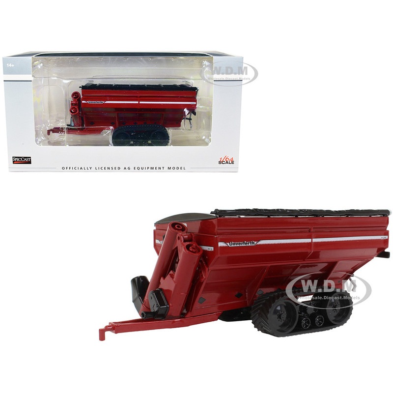 Unverferth 1120 Grain Cart with Tracks Red 1/64 Diecast Model by SpecCast