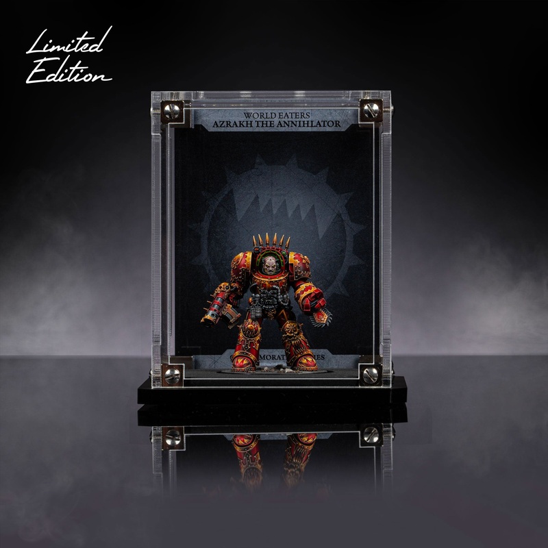Display Case for Warhammer+ World Eaters Terminator – Azrakh the Annihilator