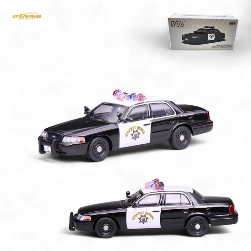 (Pre-Order) 596 Ford Crown Victoria – California Highway Patrol CHP 1:64