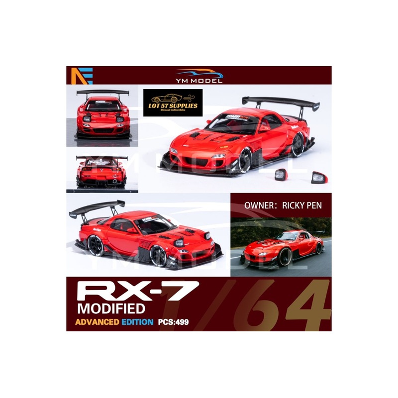 (Pre-Order) YM Model Mazda RX-7 Modified Limited to 499 Pcs 1:64 (Licensed Product)