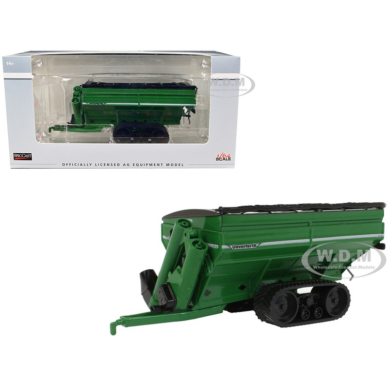 Unverferth 1120 Grain Cart with Tracks Green 1/64 Diecast Model by SpecCast