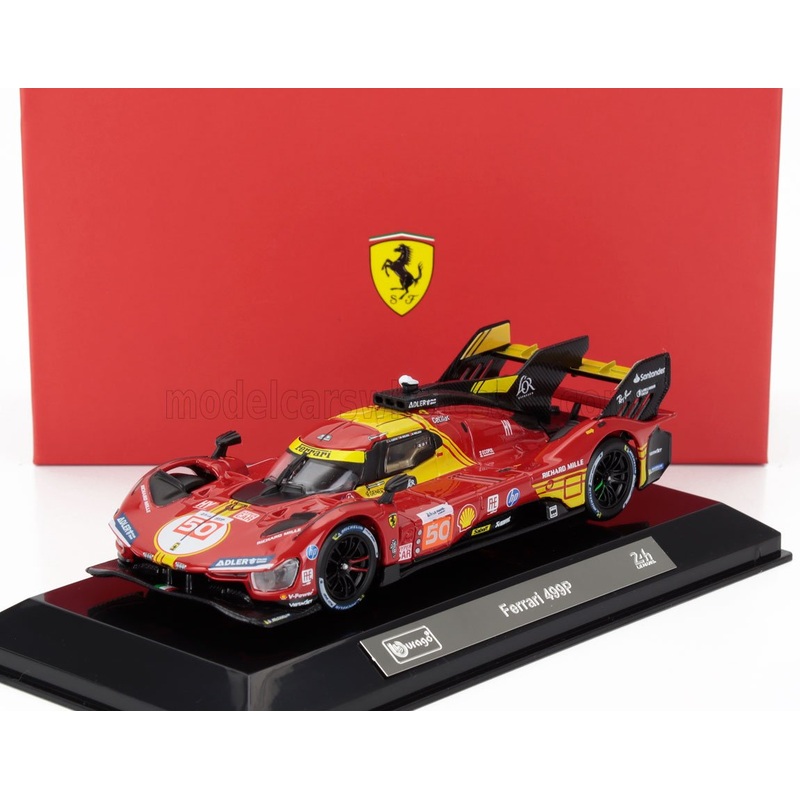 FERRARI | 499P 3.0L TURBO V6 TEAM FERRARI AF CORSE N 50 WINNER 24h LE MANS 2024 ANTONIO FUOCO – MIGUEL MOLINA – NICKLAS NIELSEN – WITH SHOWCASE