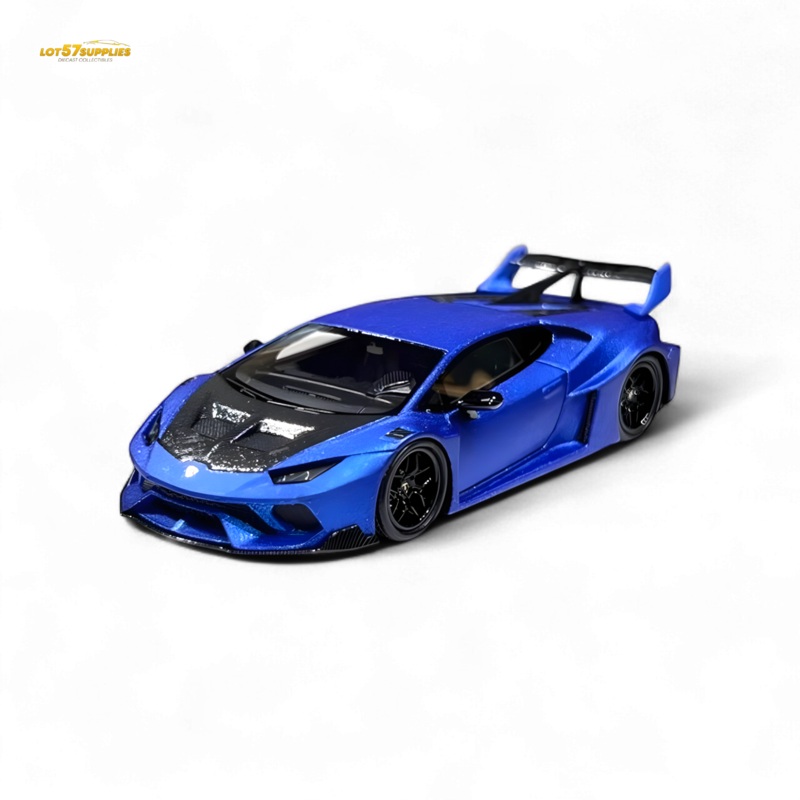 Flame Huracan LP610-4 LWBK WideBody Resin – MATTE BLUE LBWK 1:64