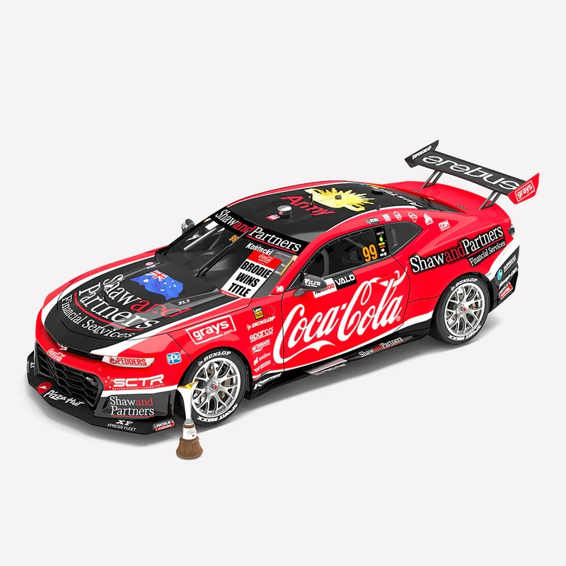 *PRE-ORDER* Brodie Kostecki – Coca-Cola Racing By Erebus #99 Chevrolet Camaro ZL1 – 2023 Supercars Championship Winner – 1:12 Scale Resin Model – AUTHENTIC COLLECTABLES