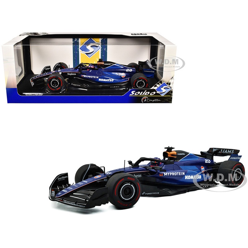Williams FW46 #23 Alex Albon Williams Racing Formula One F1 Saudi Arabian GP (2024) Competition Series 1/18 Diecast Model Car by Solido