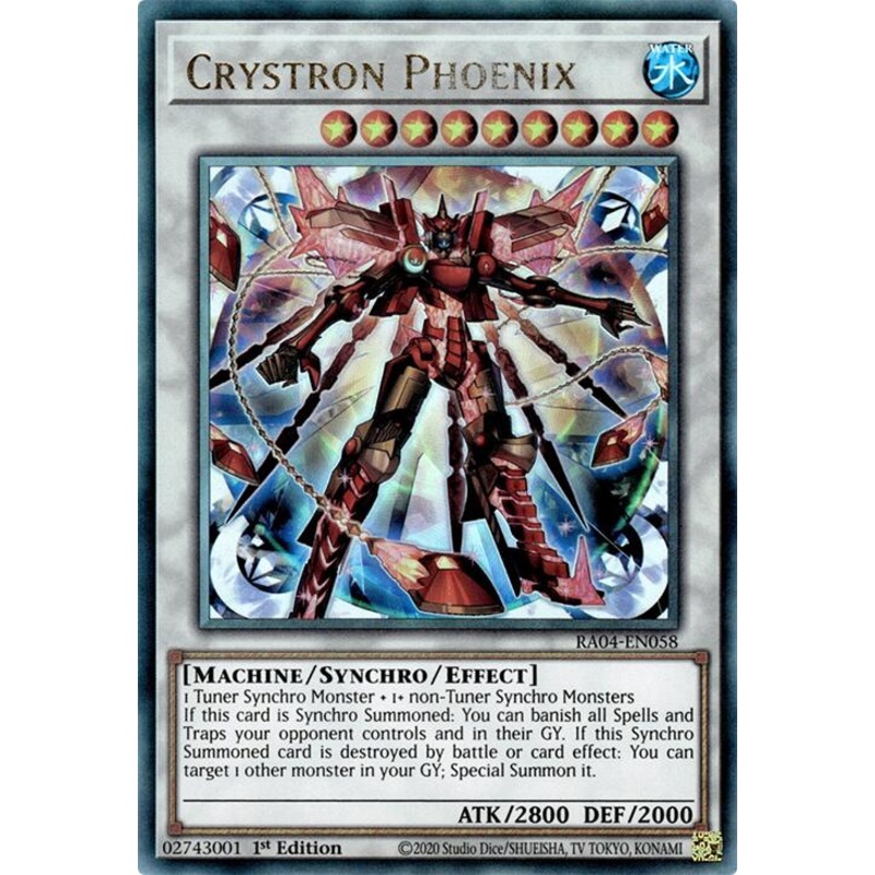 Crystron Phoenix [RA04-EN058] Prismatic Ultimate Rare