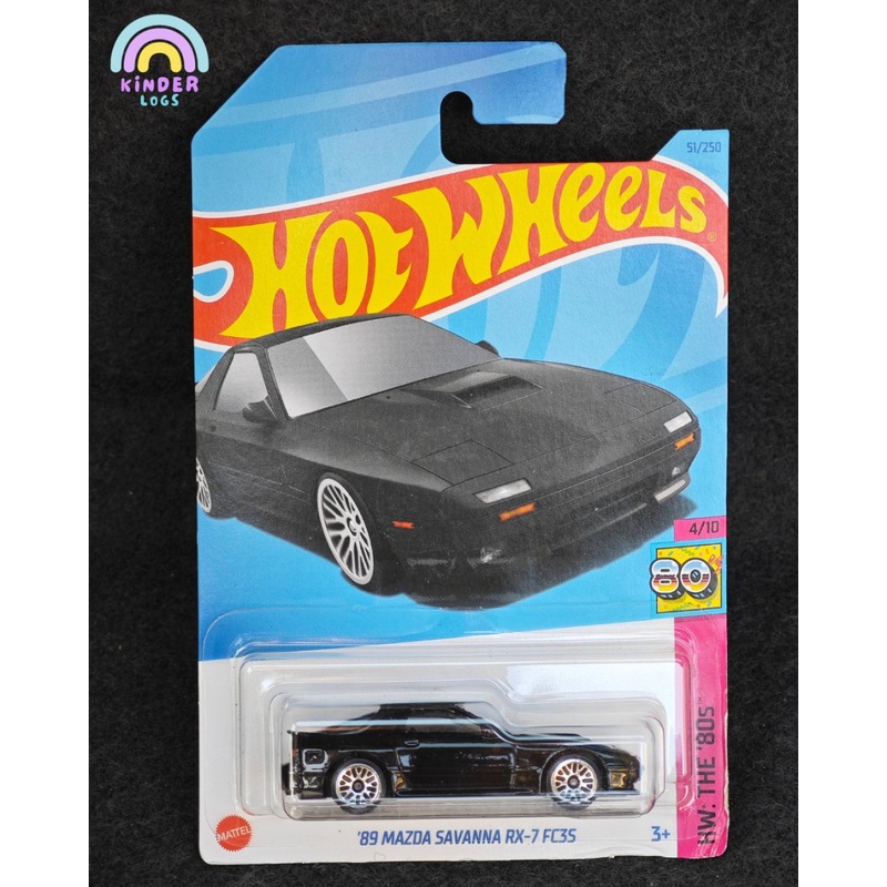 Hot Wheels 1989 Mazda Savanna RX-7 FC3S (Black)