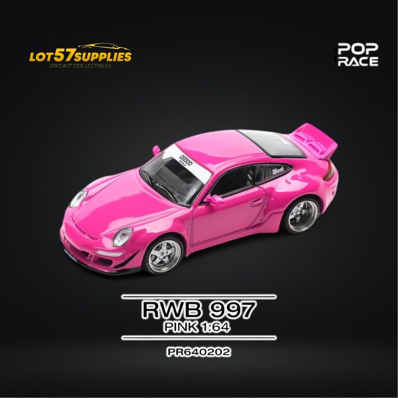(Pre-Order) Pop Race Porsche RWB 997 Pink PR640202 1:64