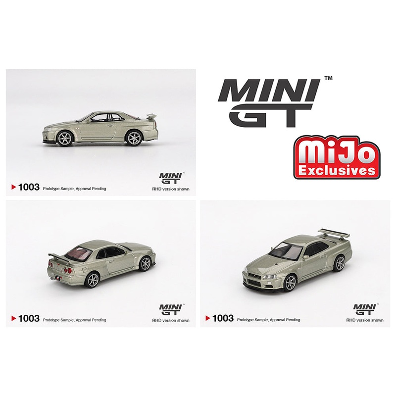 *PREORDER* MINI GT 1:64  Nissan Skyline GT-R (R34) V-Spec II Nr in Millennium Jade