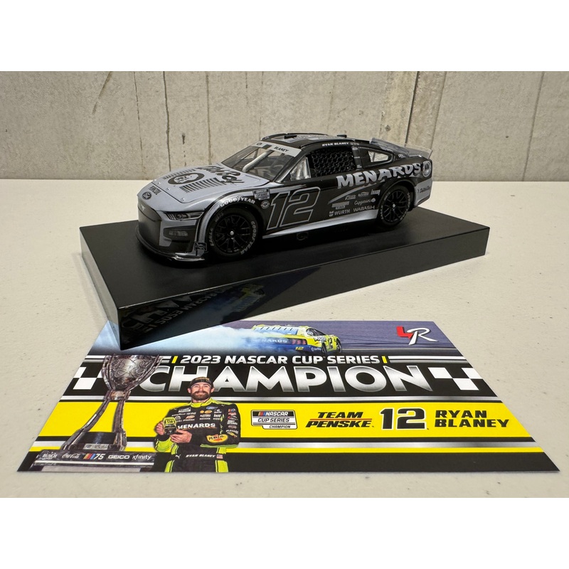 RYAN BLANEY 2023 MENARDS DUTCH BOY NASCAR CUP SERIES CHAMPION 1:24 ARC STEALTH DIECAST